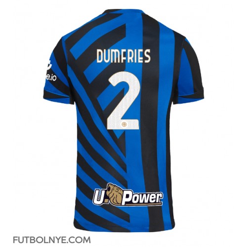 Camiseta Inter Milan Denzel Dumfries #2 Primera Equipación 2024-25 manga corta